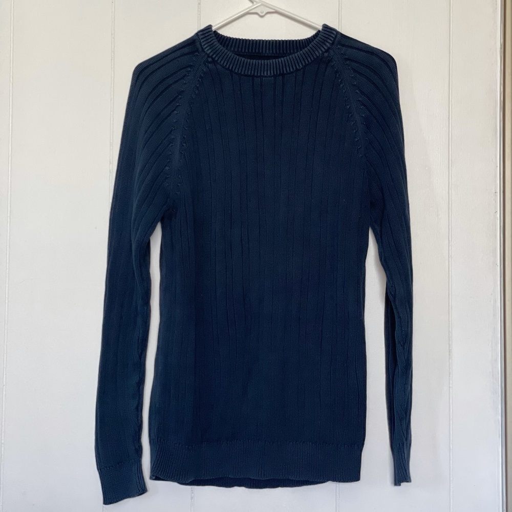 Sonoma navy long sleeve knitted sweater
